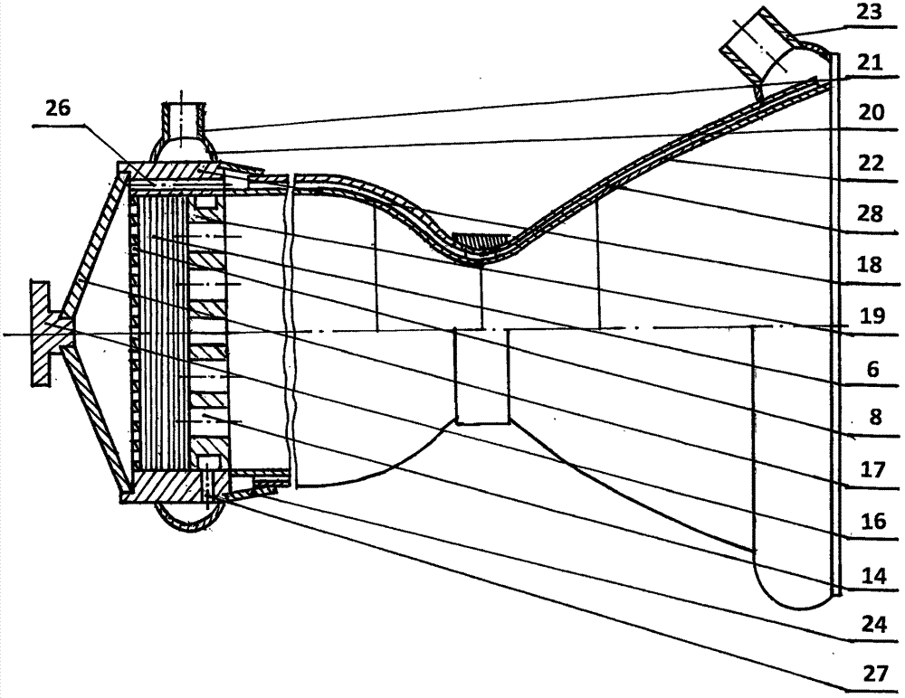 Novel series of hydrogen peroxide thrust chambers used for rockets and airships