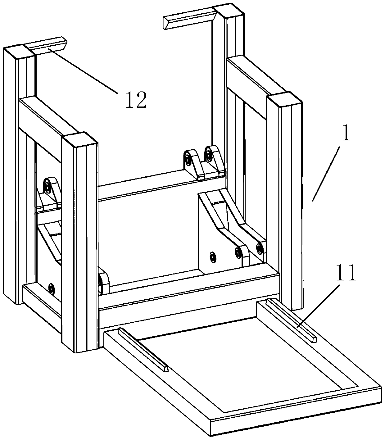 Automatic lifting locking mechanism