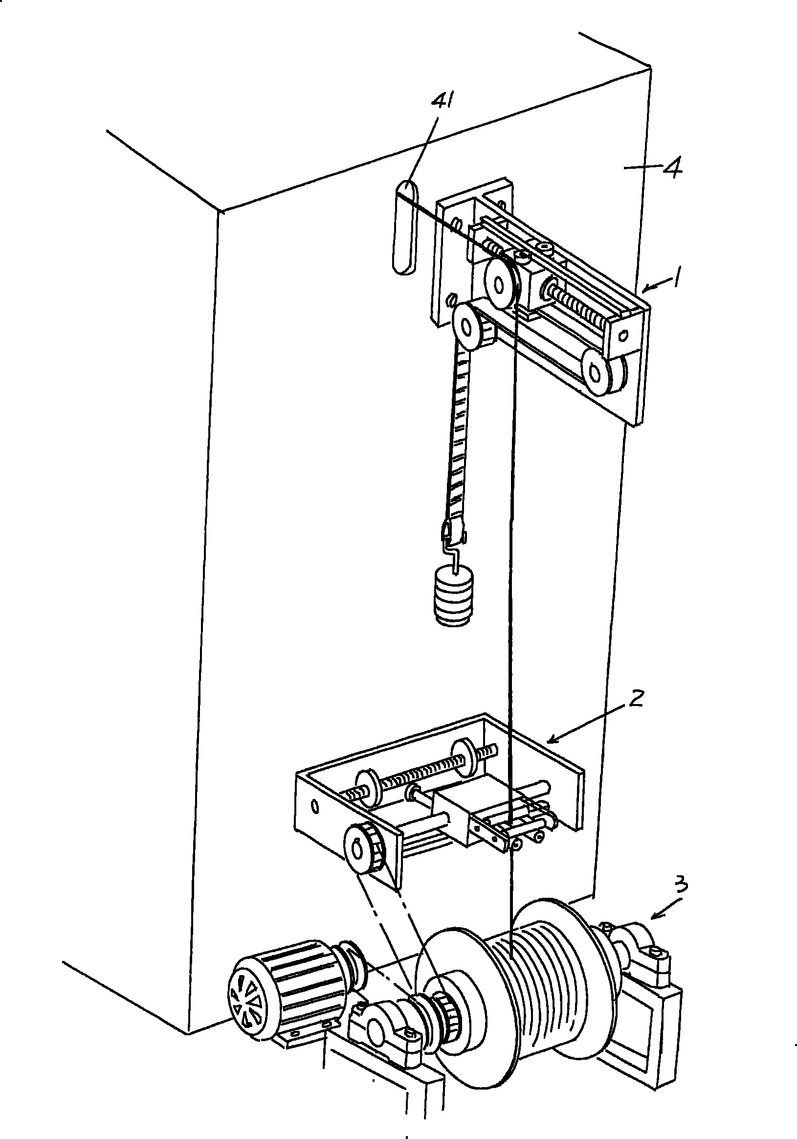 Wire-drawing mechanism for woven wire