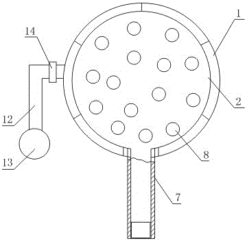 Pressurizing shower head capable of effectively controlling spraying range