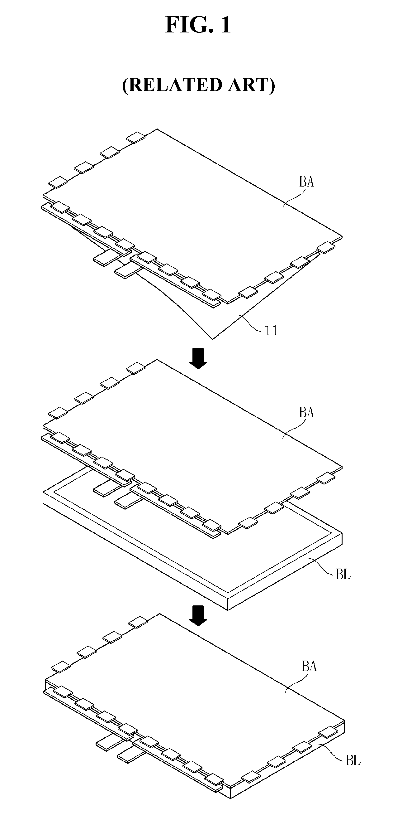 Integrated film peeling and mounting device method for manufacturing liquid crystal display device using the same