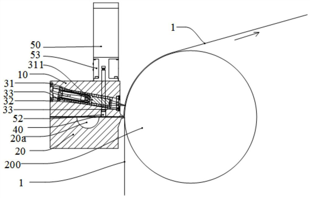 Intelligent coating die head, coating device and coating method thereof