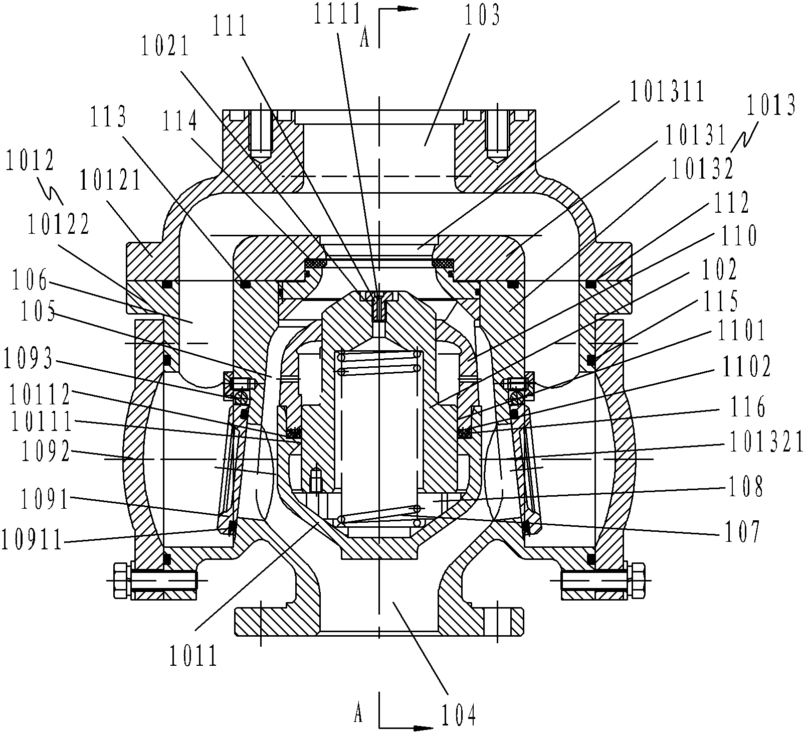 Automatic control valve for liquid level