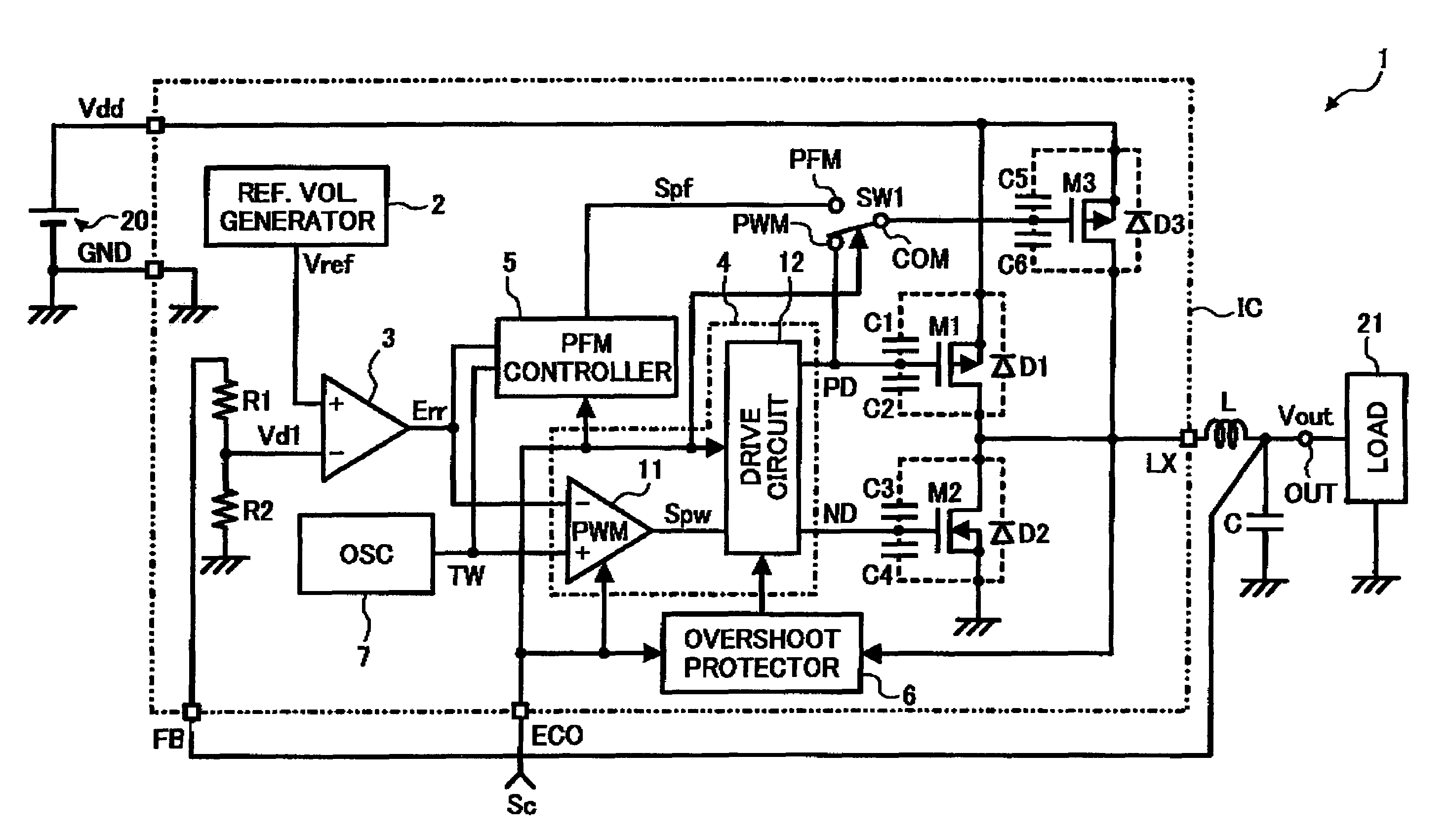 Method and apparatus for power supply controlling capable of effectively controlling switching operations