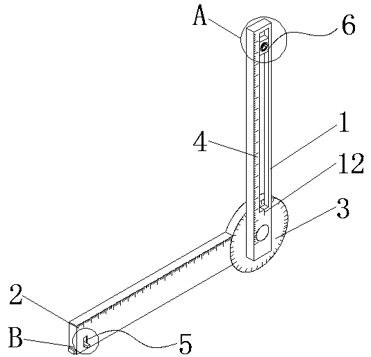 Scribing and distance measuring device