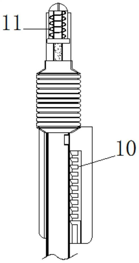 Special factory detection device for computer memory bank connection metal module