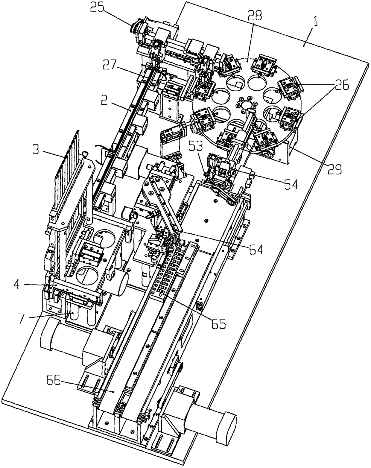 Robot-assisted connector assembly flexible manufacturing line