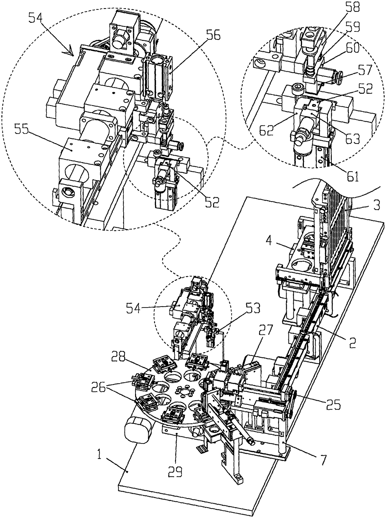 Robot-assisted connector assembly flexible manufacturing line