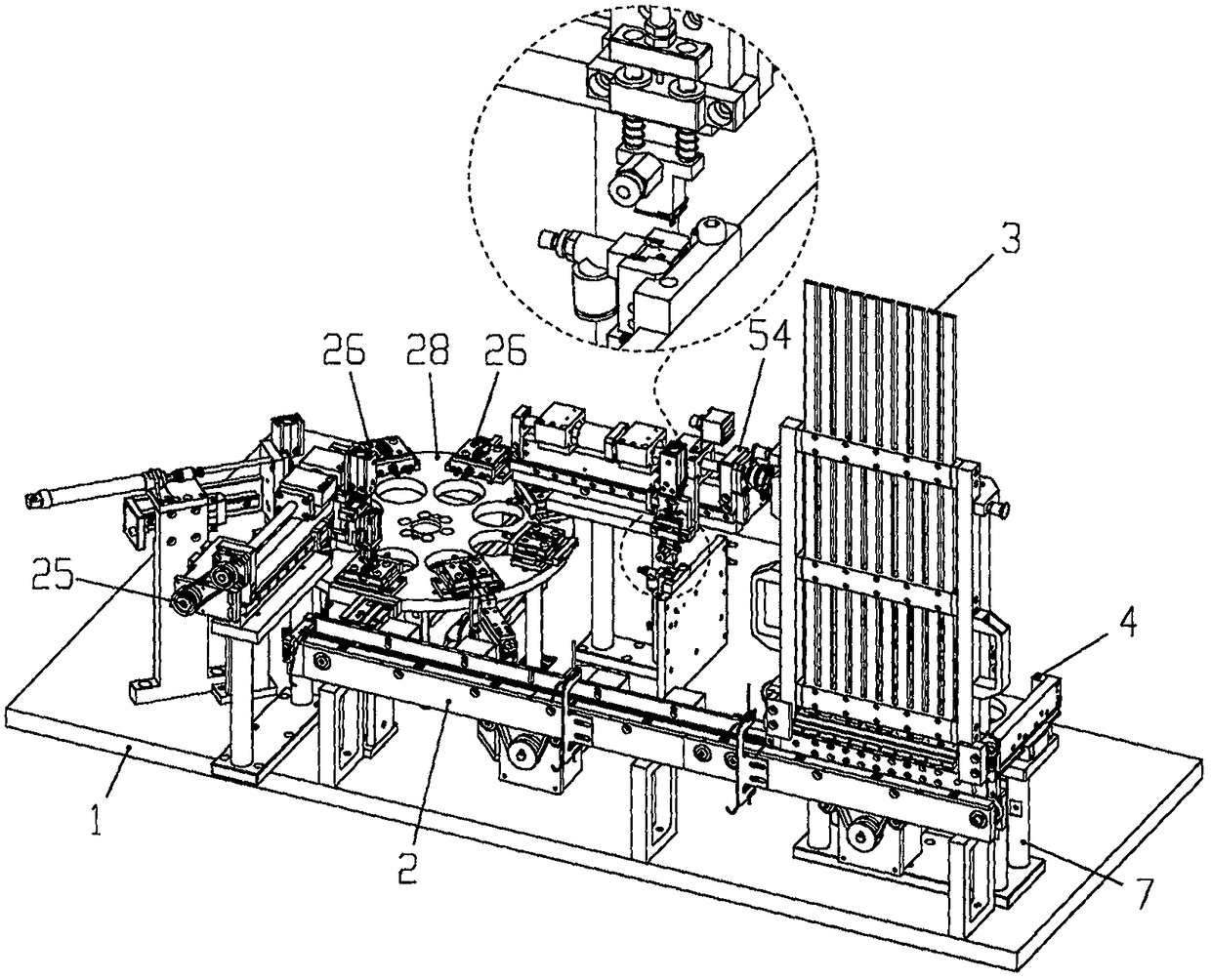 Robot-assisted connector assembly flexible manufacturing line