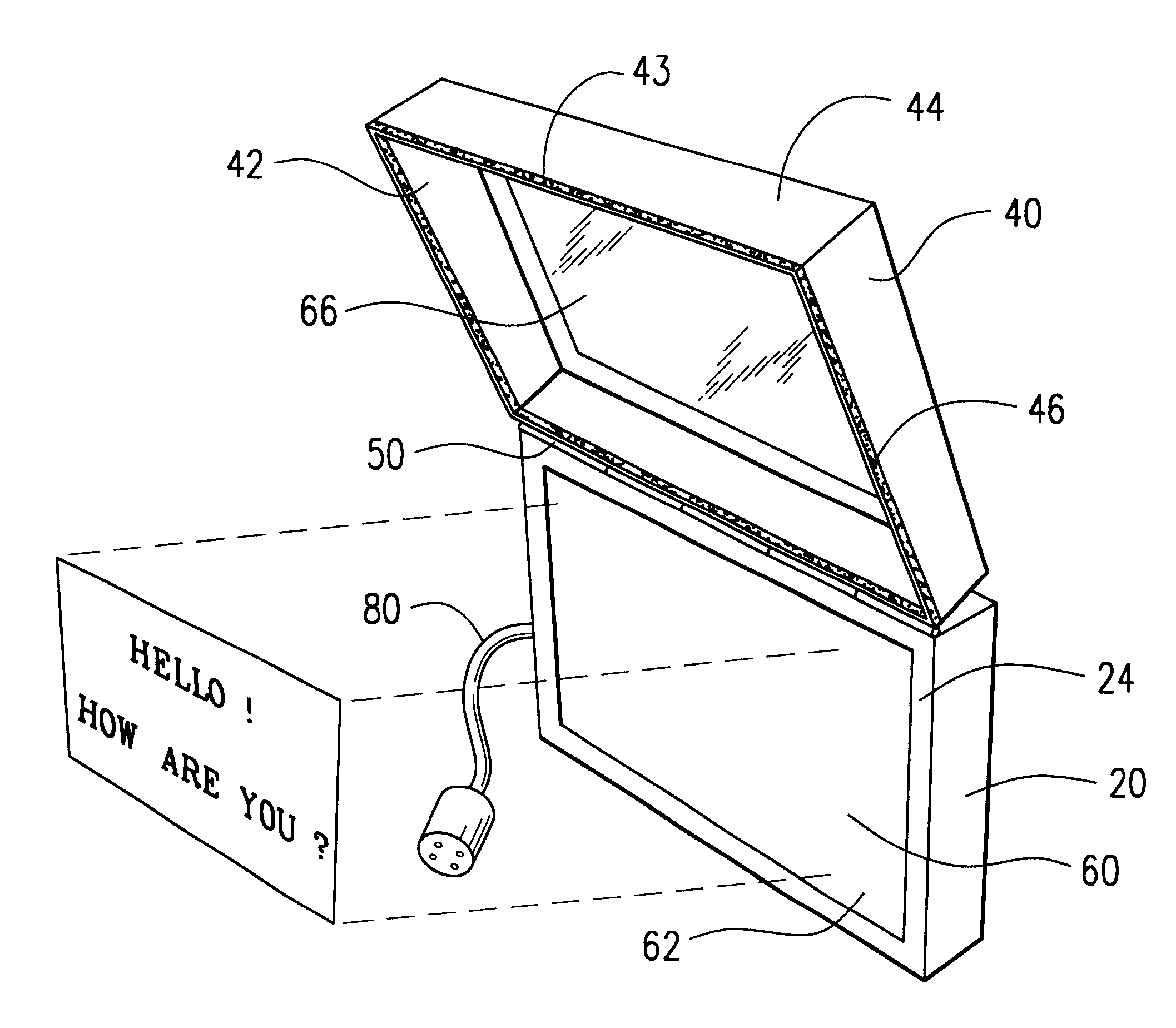 Backlit display apparatus