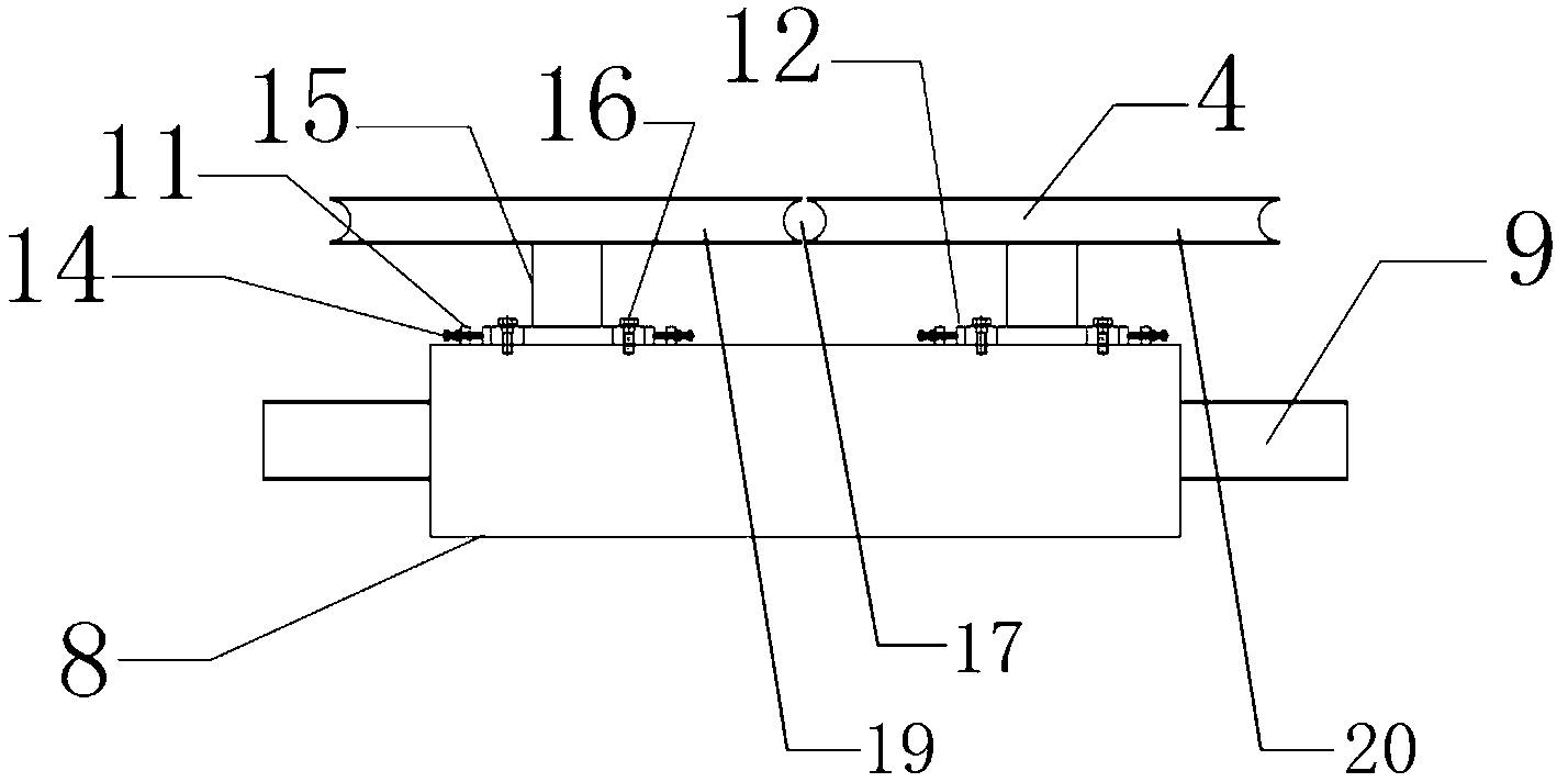 Wire rope guide device of winding engine