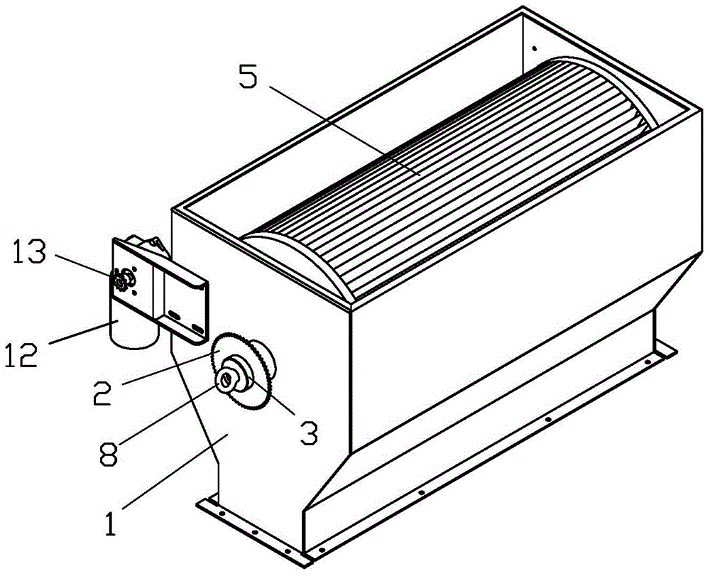 Quick replacement device for dust box of sweeping vehicle