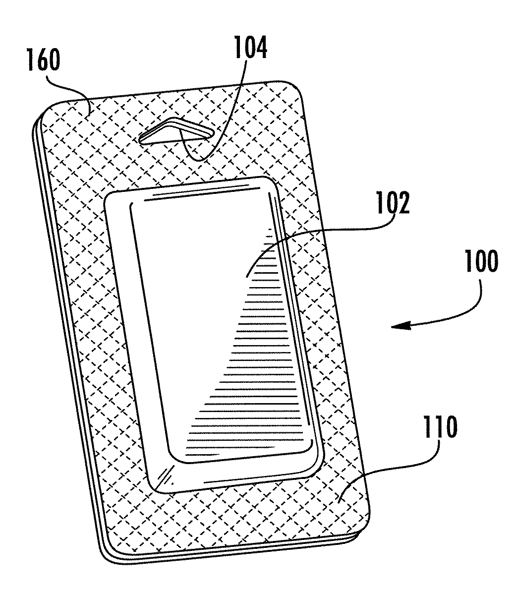 Packaging container with criss-cross grain pattern having product holding chambers and method for making the same