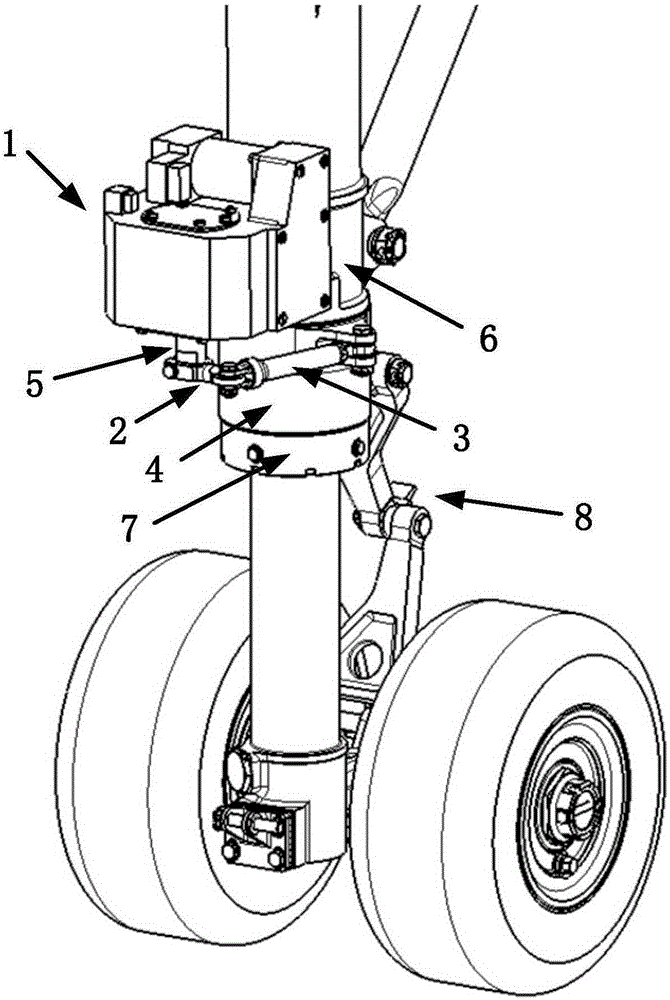 Electrically-driven nose wheel steering device for unmanned aerial vehicle