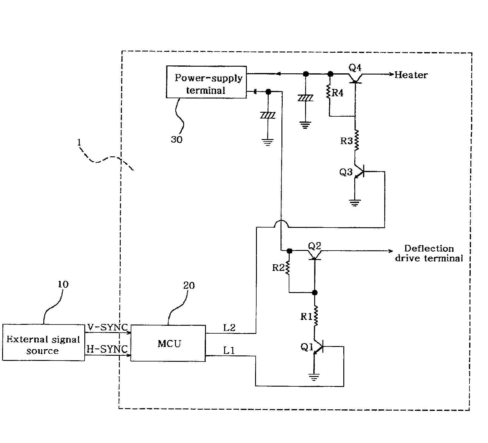 Device for reducing power consumption of a monitor and the method therof