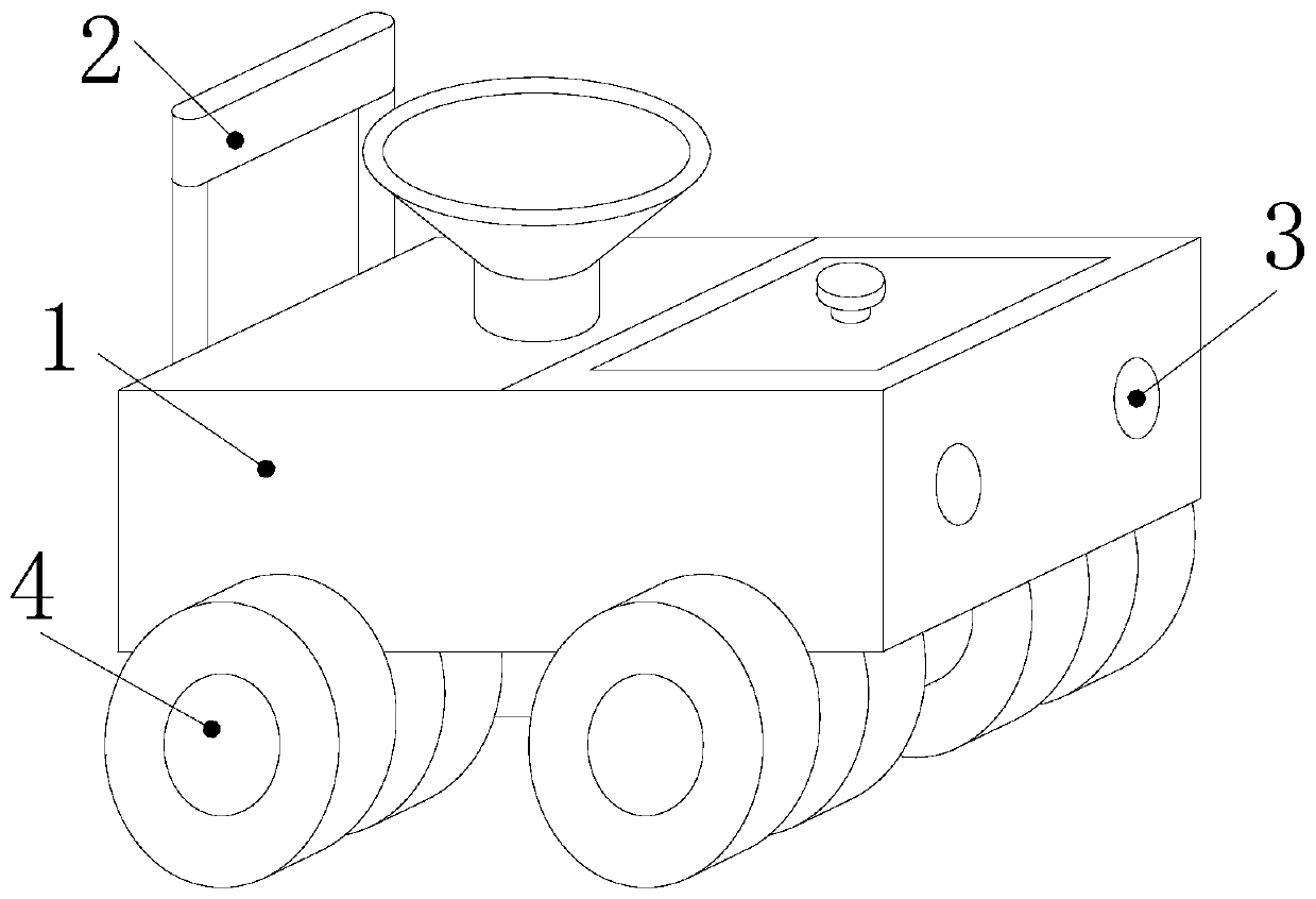 Fertilizing machine for agricultural planting