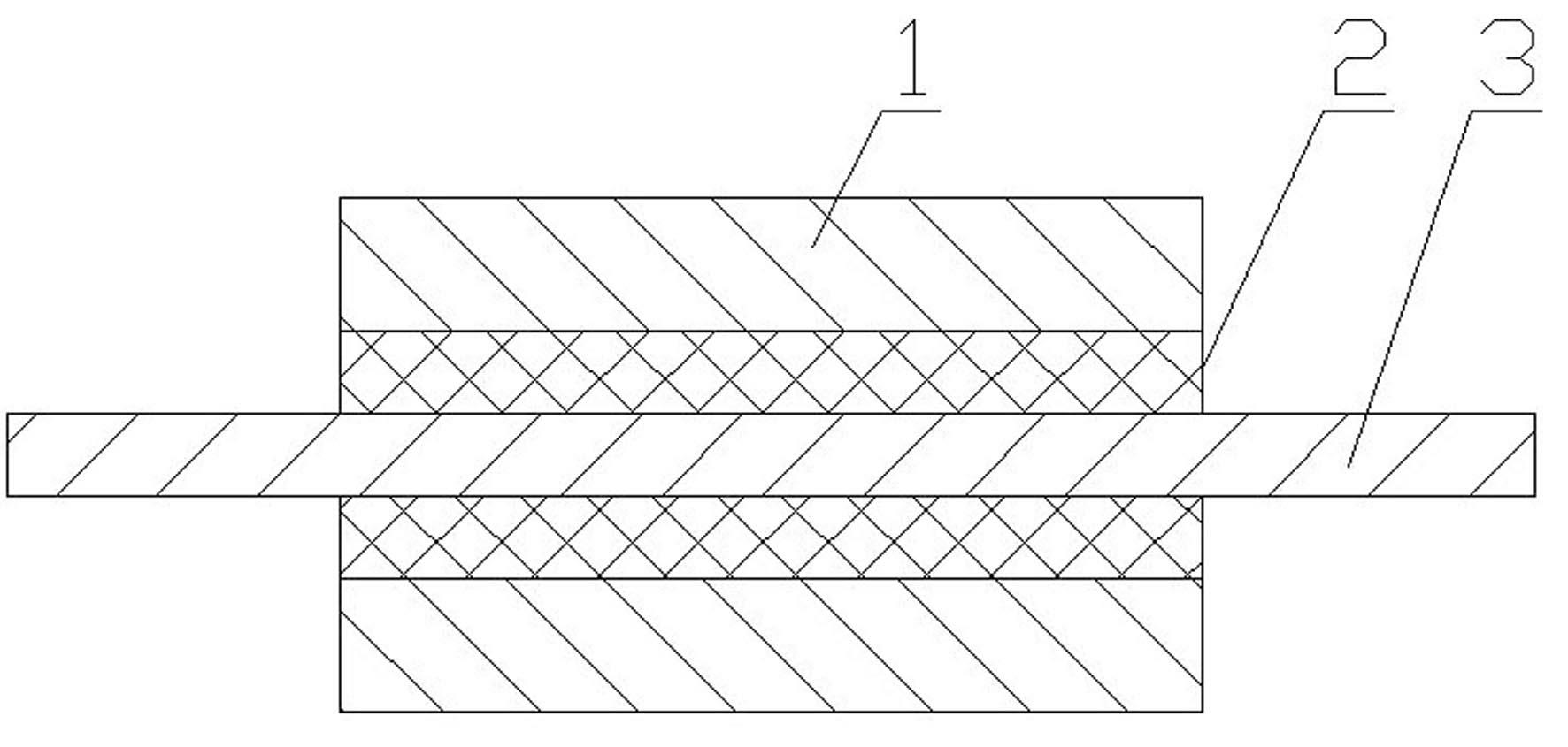 Method for manufacturing plastic bonded permanent magnet rotor with buffering layer