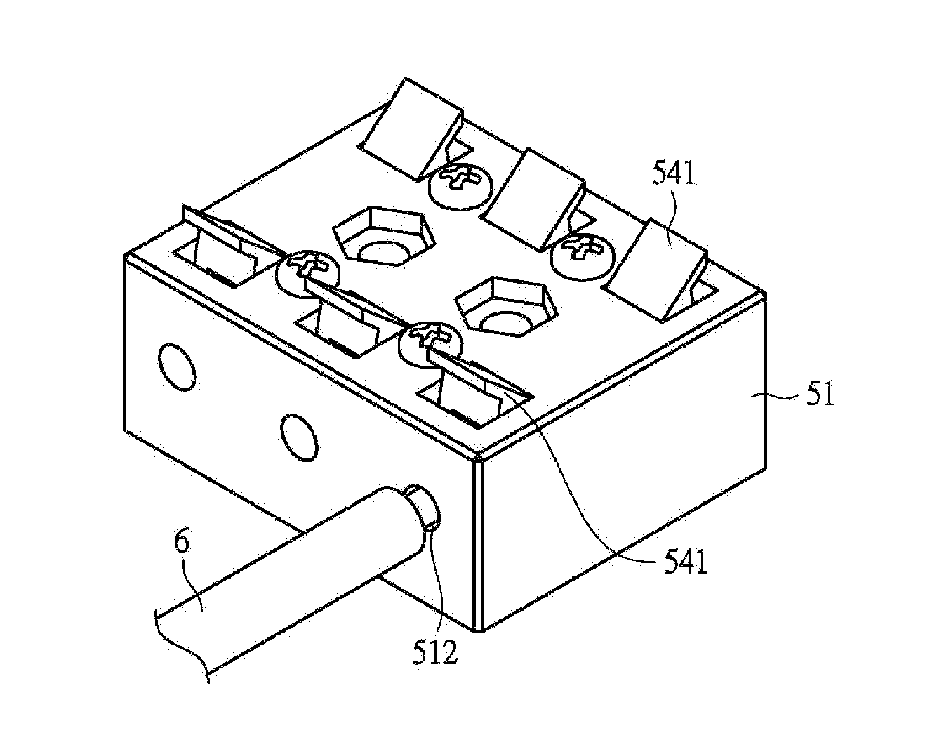 Screwless terminal block