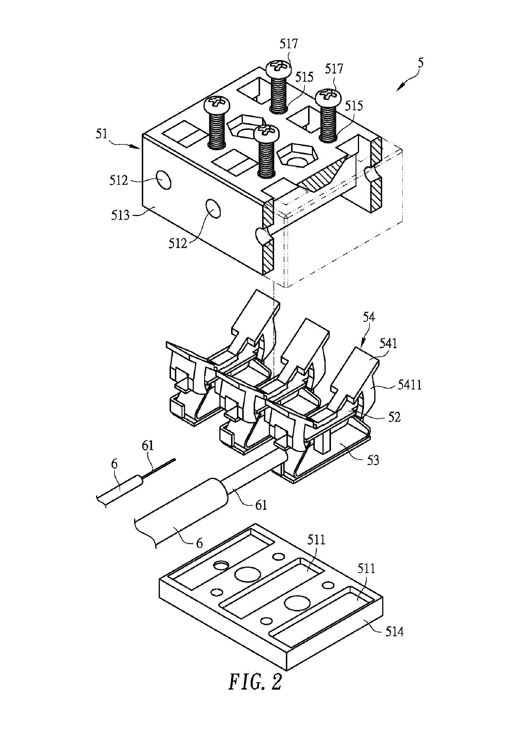 Screwless terminal block