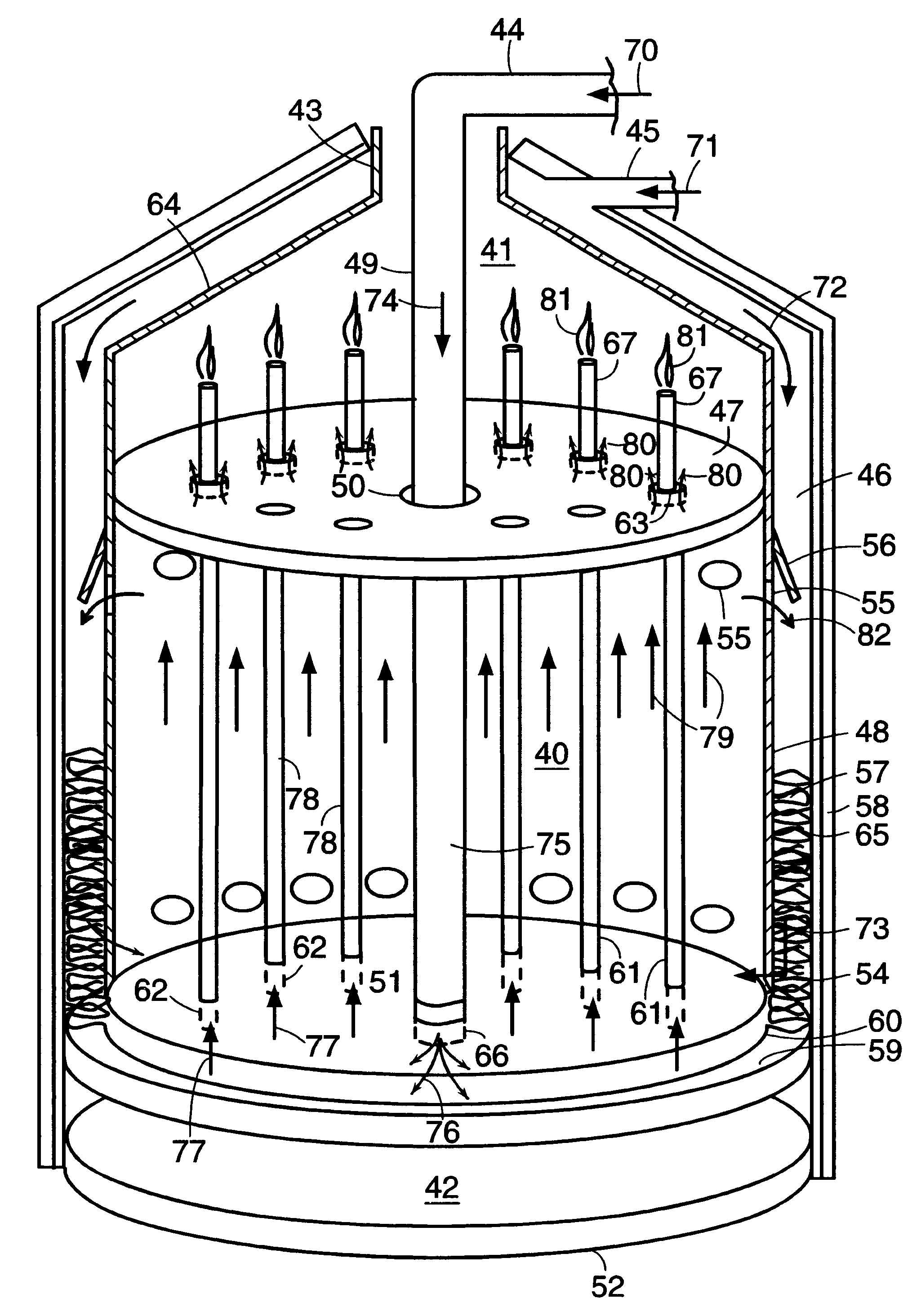 Integrated solid oxide fuel cell and reformer