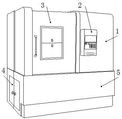 Vertical numerically-controlled lathe