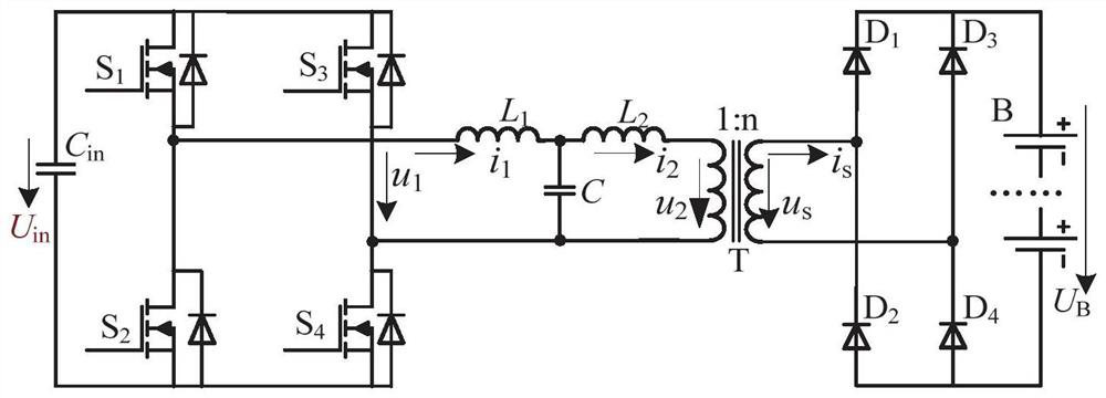 Battery charging device and method with voltage sharing function based on immittance network