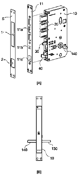 Mortise lock with restricted escape function and deadbolt pop-in function