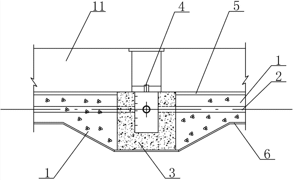 Pressure reduction and water drainage system under ultra-deep underground space structure bottom plate