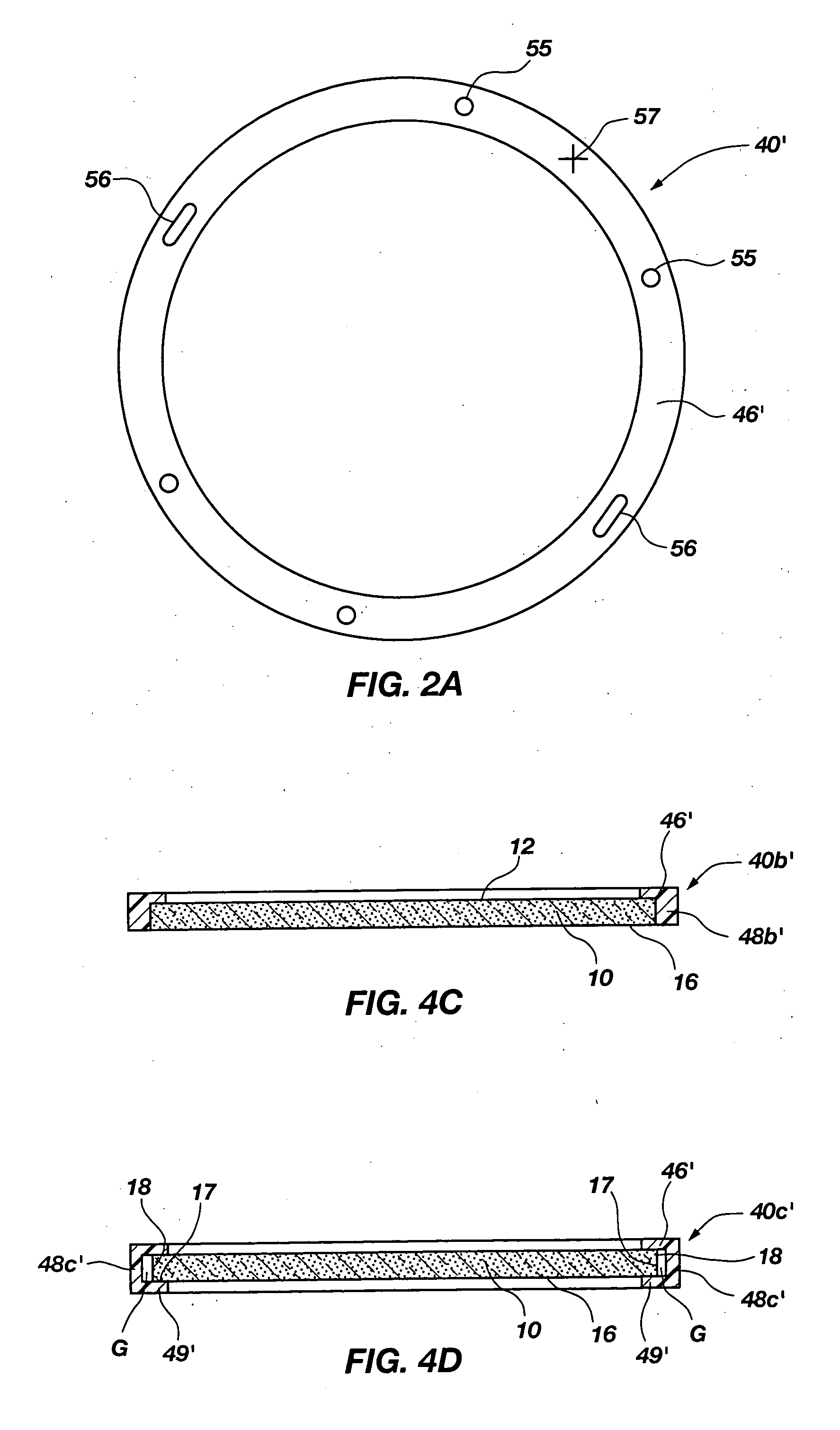 Support structure for thinning semiconductor substrates and thinning methods employing the support structure