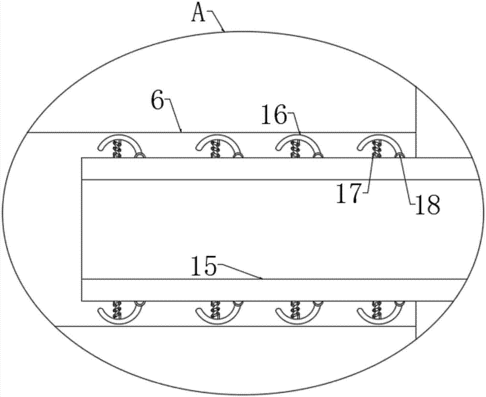 Mechanical oil brushing device for concrete sticking iron plate