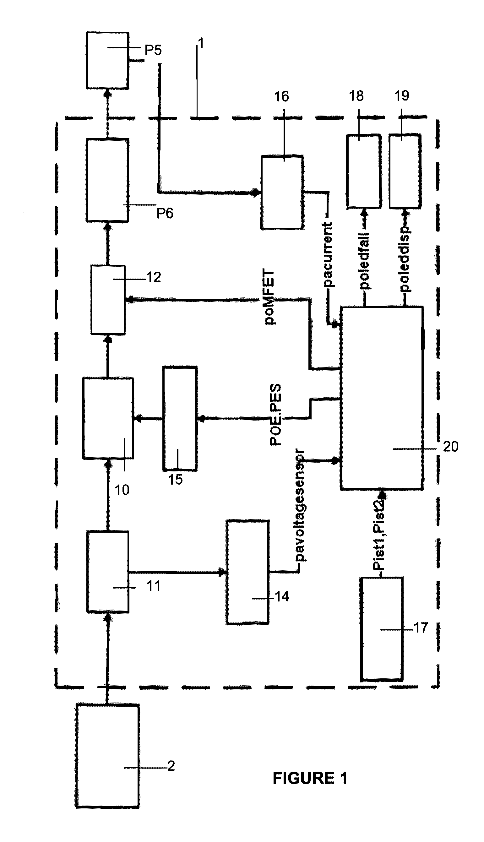 Feeding system for an inductive load from an energy source with variable power