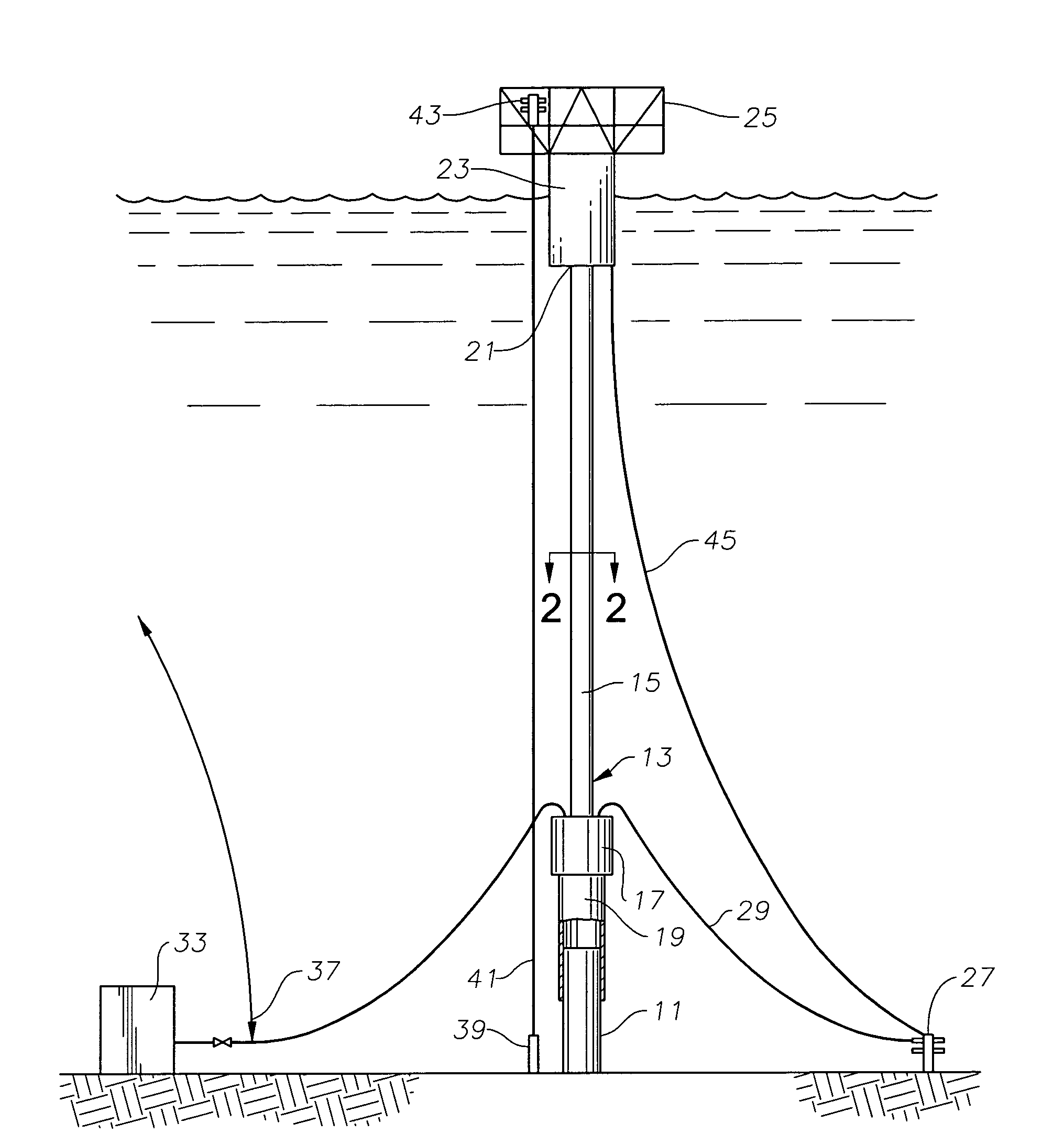 Tendon assembly for mooring offshore structure