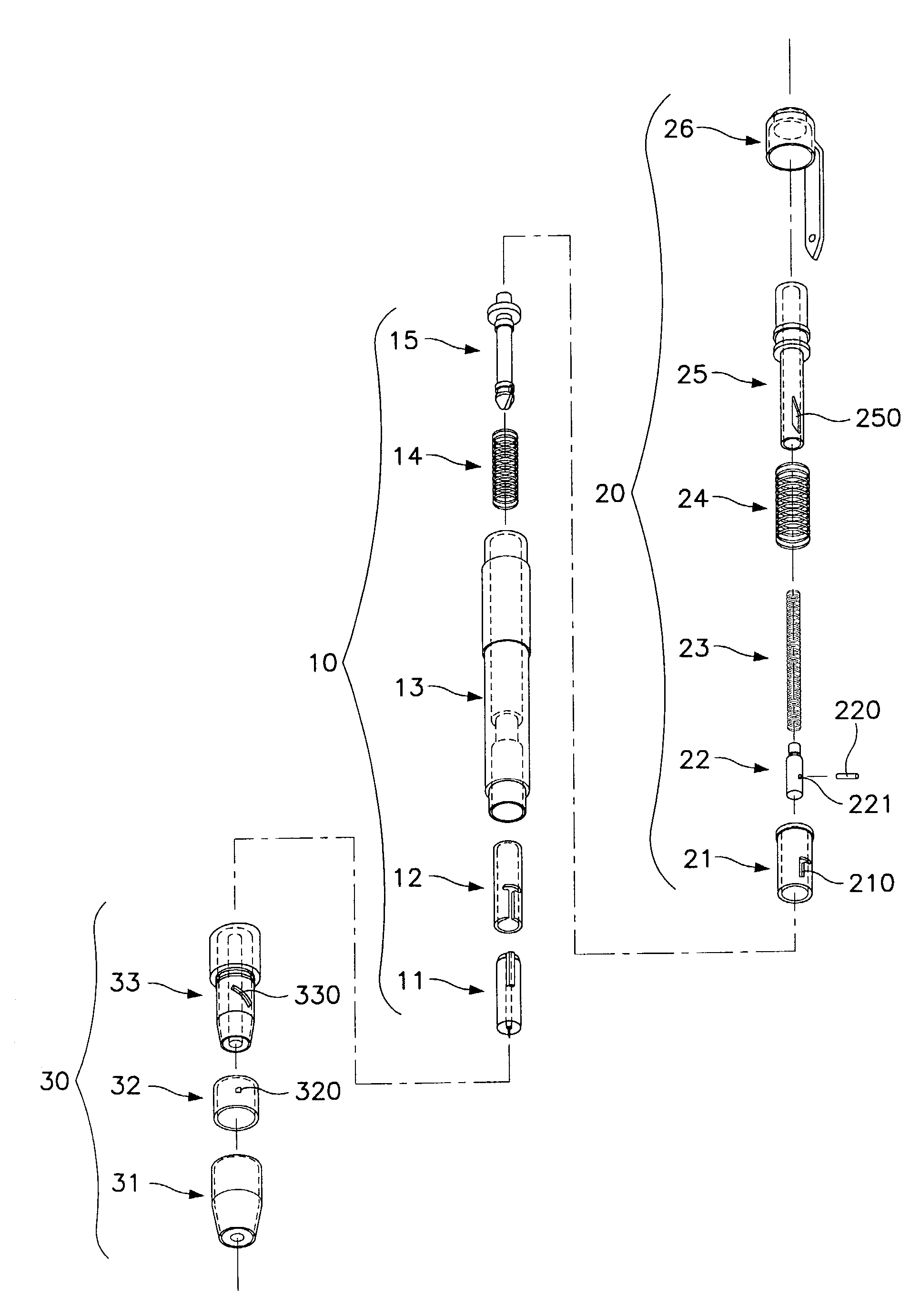 Automatic lancing device
