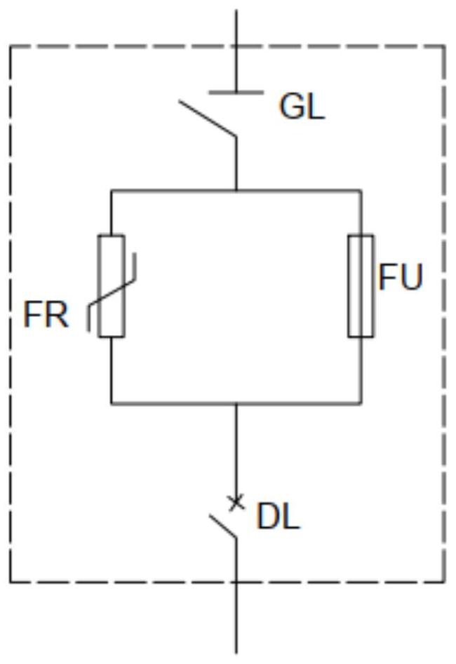 High-voltage current-limiting fusing protection device