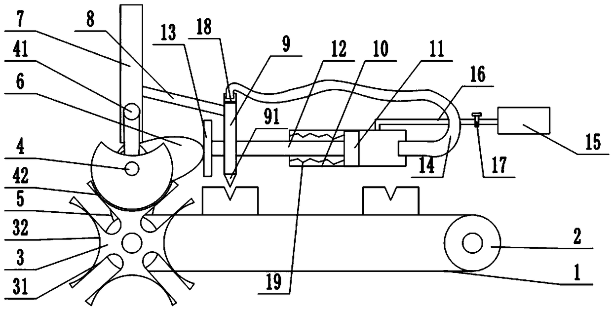 Liquid injection device for automobile water tanks