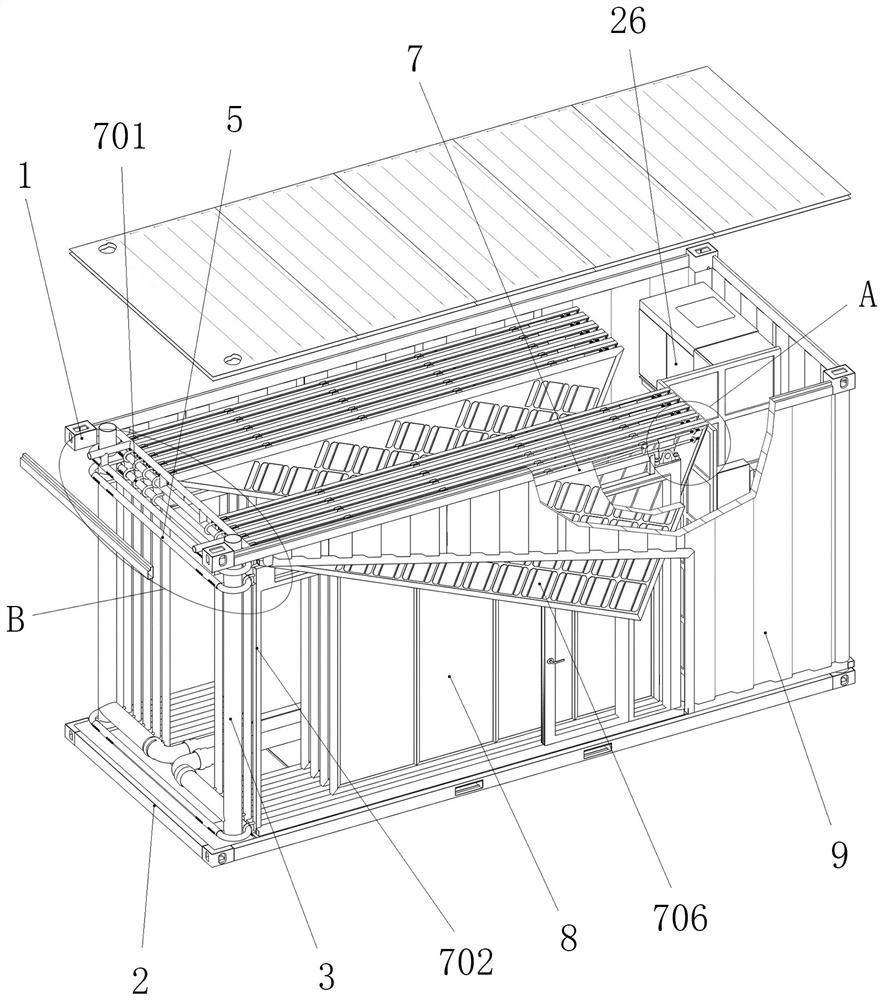 Modularized annular unfolding type container house