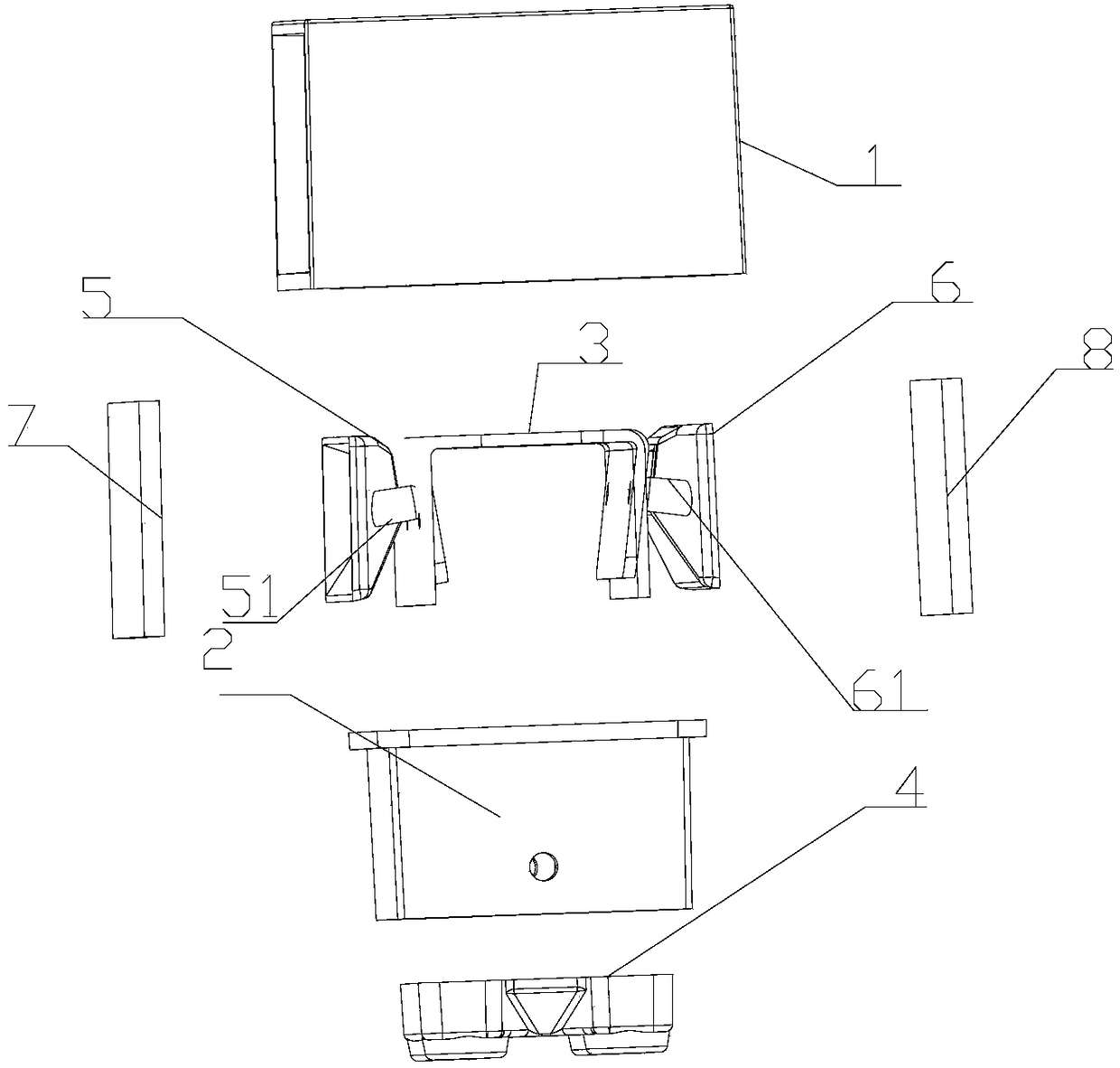 Rectangular LED wall lamp