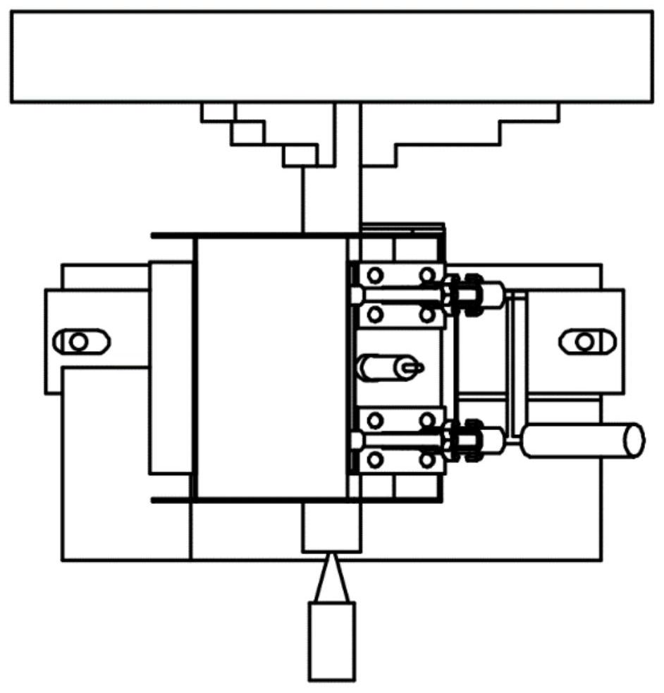 An on-line heating device for surface rolling of workpieces