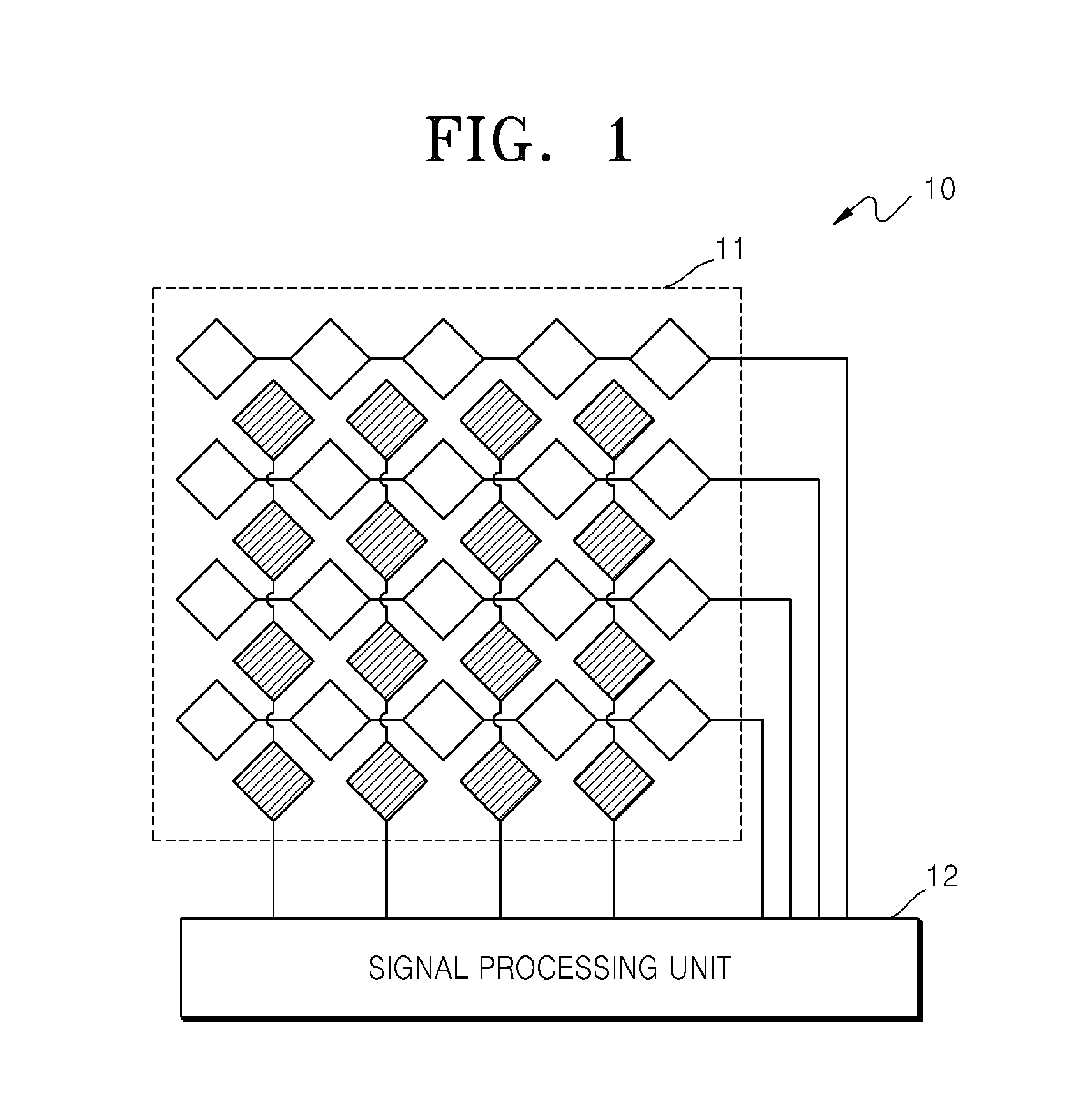 Method and apparatus compensating parasitic capacitance in touch panel