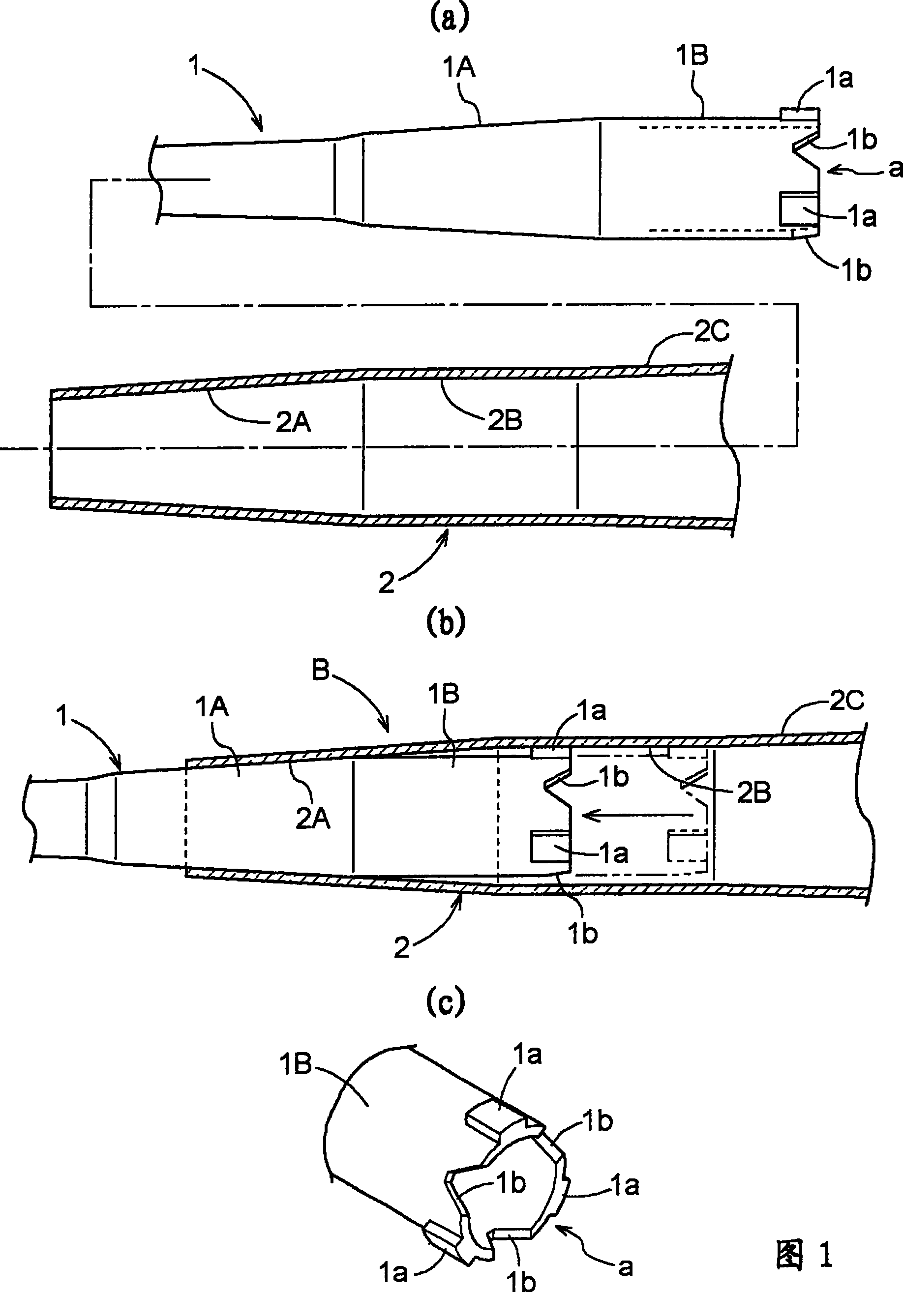 Extraction type fishing pole