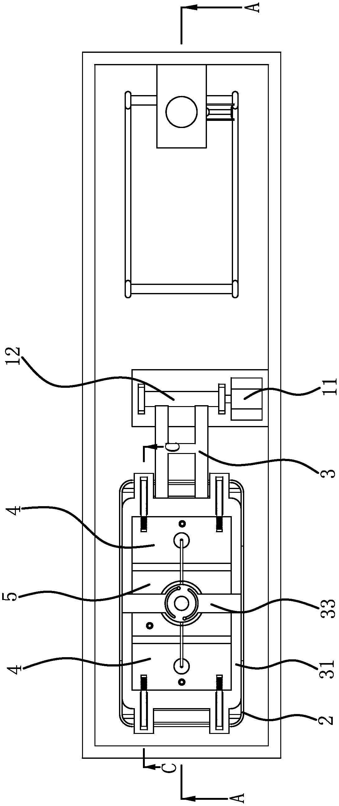 Locating device for flexible sheet