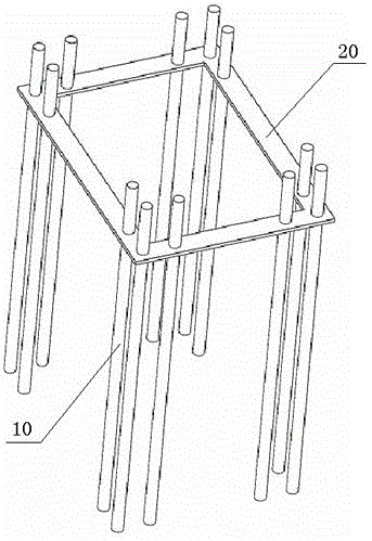 Construction method of foundation bolts of railway contact net and mounting bracket