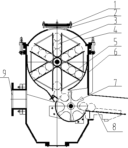 Plasma rotation electrode powder production feeding device