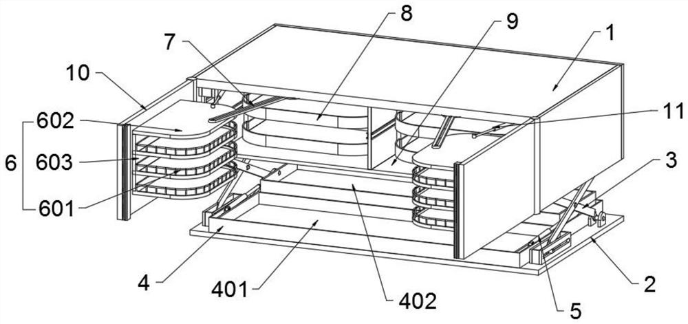 Multifunctional smart home storage device based on smart furniture