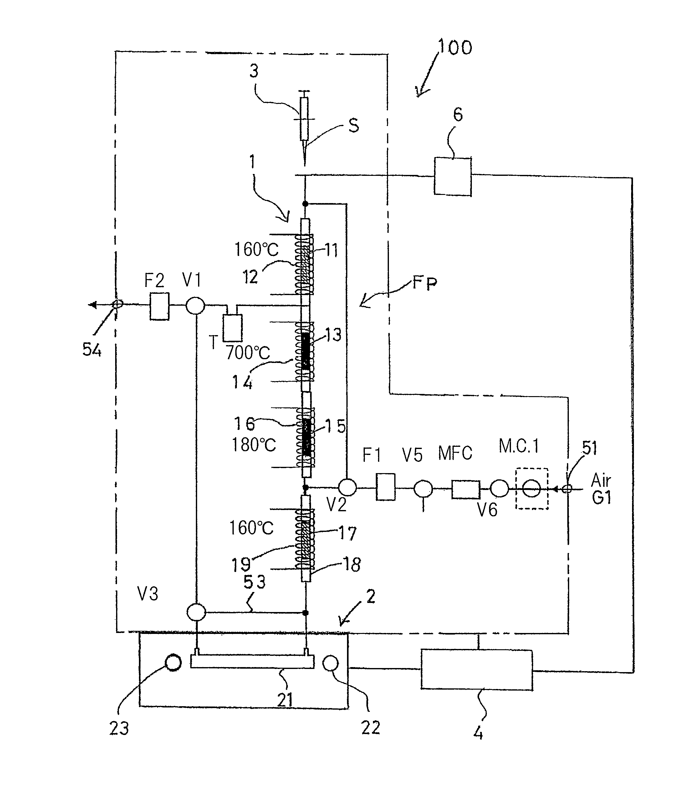 Mercury measuring apparatus for measuring mercury contained in sample composed mainly of hydrocarbon