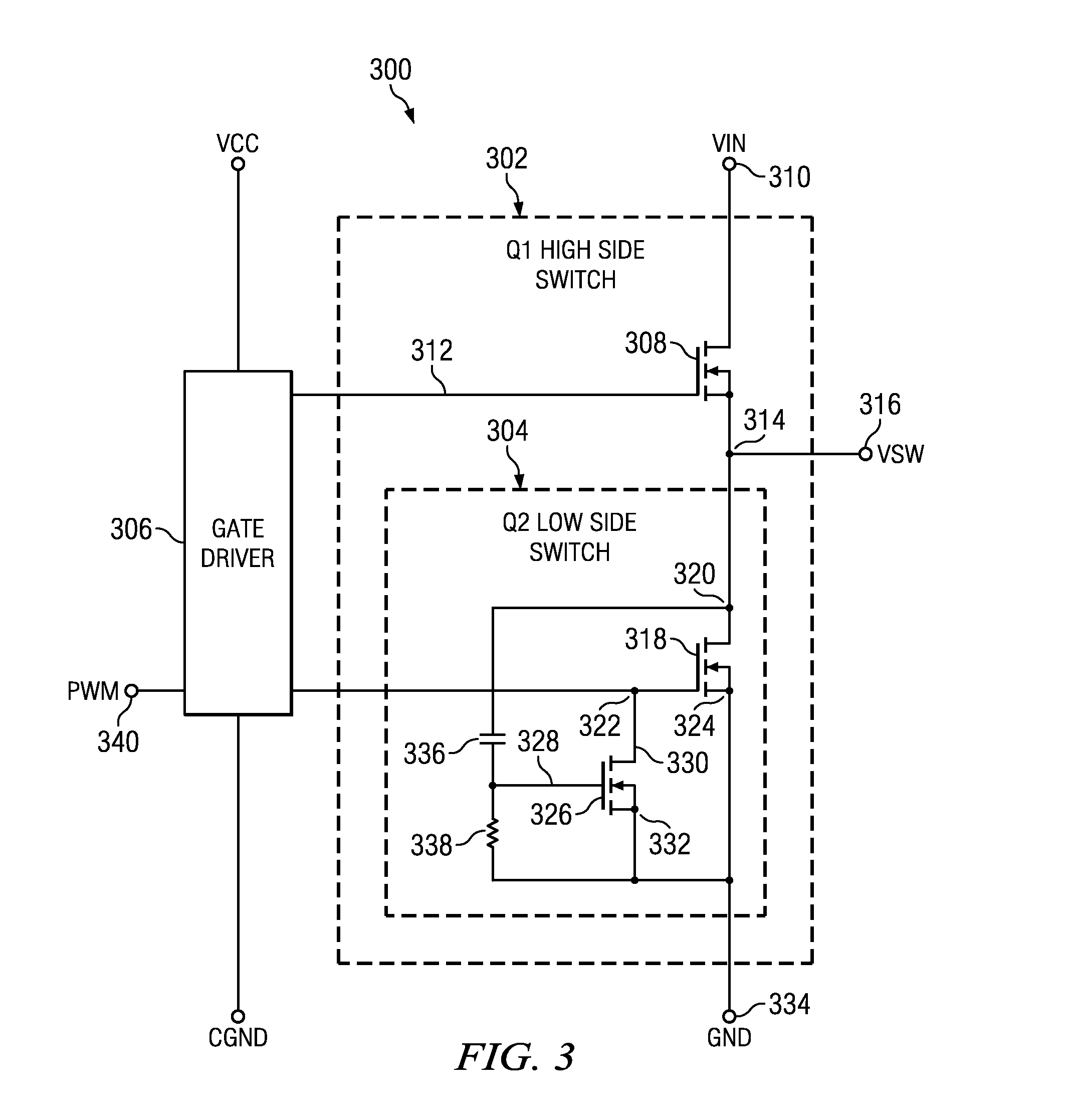 Mosfet with gate pull-down