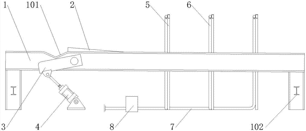 Spraying device for cast iron tube