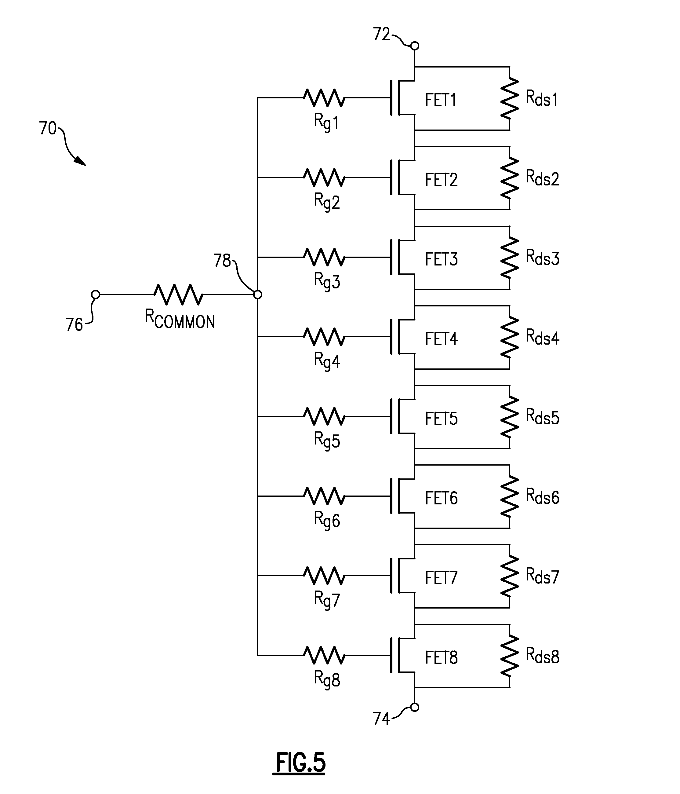 Circuits and methods for improved quality factor in a stack of transistors