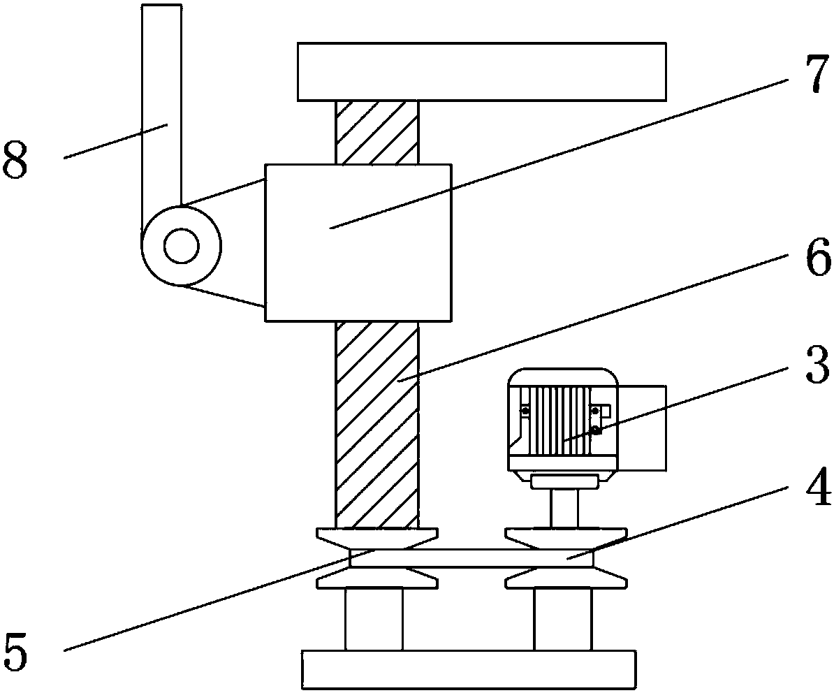 Grinding and polishing device for bamboo wood processing