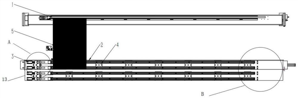 An adjustment mechanism and method for automatically adjusting the edge level difference of multi-layer wire curtains